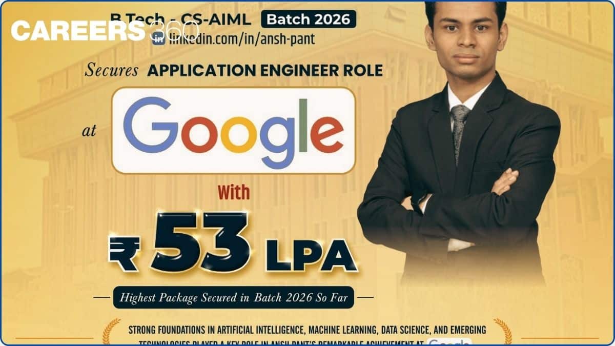 Ansh Pant Secures Rs 53 Lakhs Package at Google in PSIT Kanpur Placement Drive 2026